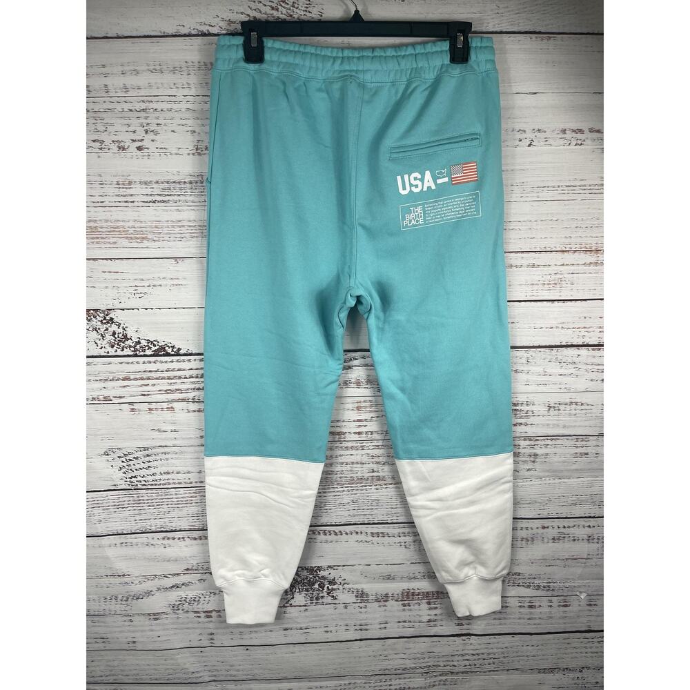 The Birth Place Hoodie Sweatpants Set Mens Large Blue White 24/7 365 Florida USA - Picture 11 of 12